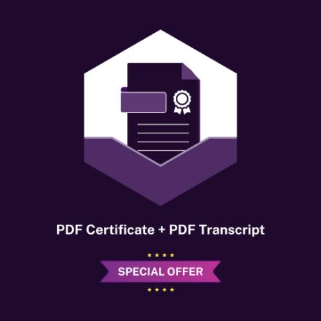 PDF Certificate + PDF Transcript