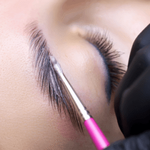 Brow Lamination with Wax and Tint